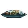 Evans Lichfield Midnight Garden Floral Square Cushion Teal Side on