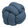 Furn Boucle Knot Fleece Cushion Blue