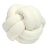 Furn Boucle Knot Fleece Cushion Ecru