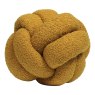 Furn Boucle Knot Fleece Cushion Saffron