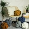 Furn Boucle Knot Fleece Cushion Saffron lifestyle group