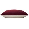 Furn Contra Velvet Cushion Oxblood side on