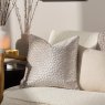 Hoem Lanzo Cut Velvet Cushion Moonbeam Lifestyle