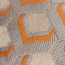 Paoletti Ledbury Cushion Ginger and Grey detail