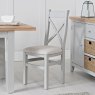 Derwent Grey Cross Back Fabric Seat Chair
