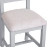 Derwent Grey Ladder Back Fabric Seat Chair