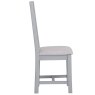 Derwent Grey Ladder Back Fabric Seat Chair