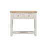 Silverdale Painted Console Table with 2 Drawers front on a white background