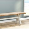 Silverdale Painted Cross Leg Bench lifestyle image