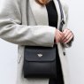 Alice Wheeler Black Bloomsbury Cross Body Bag Lifestyle Shot