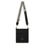 Alice Wheeler Black Bloomsbury Cross Body Bag Large with Strap