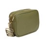 Alice Wheeler Olive Soho Double Zipped Cross Body Bag reverse