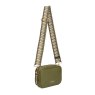 Alice Wheeler Olive Soho Double Zipped Cross Body Bag