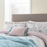 Helena Springfield Clairemont Duck Egg and Pink Duvet Cover Set front on lifestyle image of the duvet cover