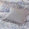 Helena Springfield Kemble Blue and Neutral Duvet Cover Set close up of fabric pattern