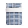 Helena Springfield Brushed Check Blue Duvet Cover Set image of the duvet cover set on a white background
