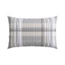 Helena Springfield Brushed Check Warm Grey Duvet Cover Set image of the pillowcase on a white background