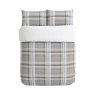 Helena Springfield Brushed Check Warm Grey Duvet Cover Set image of the duvet cover set on a white background