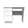 Edinbrugh Vanity Desk White Gloss front on image of the desk on a white background