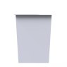 Edinbrugh Desk White Gloss side on image of the desk on a white background