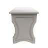 Edinbrugh Stool White Gloss side on image of the stool on a white background