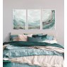 Rhythmic Waters Triptych 1 Framed Canvas lifestyle image of the canvas