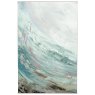 Rhythmic Waters Triptych 1 Framed Canvas image of the canvas