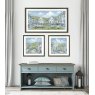 Sheep on the Green Framed Canvas lifestyle image of the painting on the wall