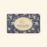 The English Soap Company Winter Flowers Christmas Soap image of the wrapped soap on an off white background