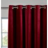 Sundour Abington Rosso Eyelet Ready Made Curtains lifestyle image close up of the curtains