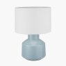 Nora Duck Egg Blue Crackle Effect Table Lamp image of the lamp on a white background