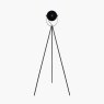 Auden Black Metal Tripod Floor Lamp front on image of the lamp on a white background