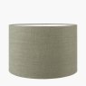 Edward Pistachio Linen Cylinder Shade image of the lamp shade on a white background