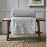 Deyongs Sandringham Knit Style Fur Platinum Throw