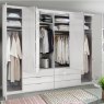 Wiemann Wiemann Venice 1000 2.5m Combi Wardrobe with 6 Doors and 6 Drawers