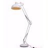Matt White Extra Large Classic Desk Style Floor Lamp image of the lamp on a white background