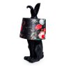 Matt Black Rabbit Ears Lamp image of the lamp on a white background