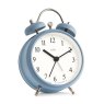 Acctim Haven Blue Alarm Clock angled image of the clock on a white background