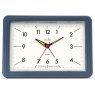 Acctim Drake Suede Blue Sweep Alarm Clock front on image of the clock on a white background