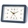 Acctim Drake Suede Blue Sweep Alarm Clock angled image of the clock on a white background