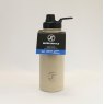 JT Fitness Nude 1000ml Flip Lid Water Bottle image of the bottle with label on a beige background