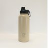 JT Fitness Nude 1000ml Flip Lid Water Bottle image of the bottle on a beige background