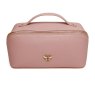 Alice Wheeler Pink Train Case front on image of the case on a white background