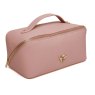 Alice Wheeler Pink Train Case angled image of the case on a white background