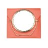 Alice Wheeler Orange Luxury Travel Mirror And Case image of the mirror and case on a white background