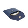 Alice Wheeler Navy Luxury Travel Mirror And Case image of the mirror and case on a white background