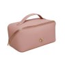 Alice Wheeler Large Pink Train Case angled image of the case on a white background
