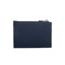Alice Wheeler Navy Clevedon Coin Purse And Card Holder back of the purse on a white background