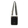 Alice Wheeler Black Primrose Phone Cross Body Bag image of the bag on a white background