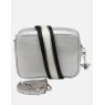 Alice Wheeler Silver Soho Duel Compartment Camera Cross Body Bag image of the bag on a white background